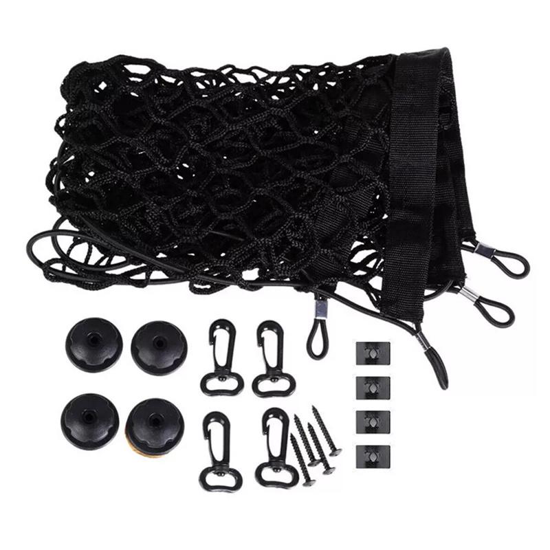 Универсальная большая автомобильная грузовая сетка из нейлона, эластичная сетка для хранения багажа, пикапа, аккуратной сетки для фургона, внедорожника, грузовика, сетчатого кармана