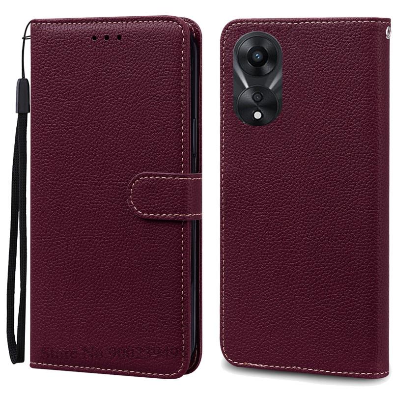 For OPPO A78 5G Case Soft Silicone Leather Wallet Case For OPPO A58 5G A 78 Phone Case For OPPO A78 5G Cover Coque Fundas Etui