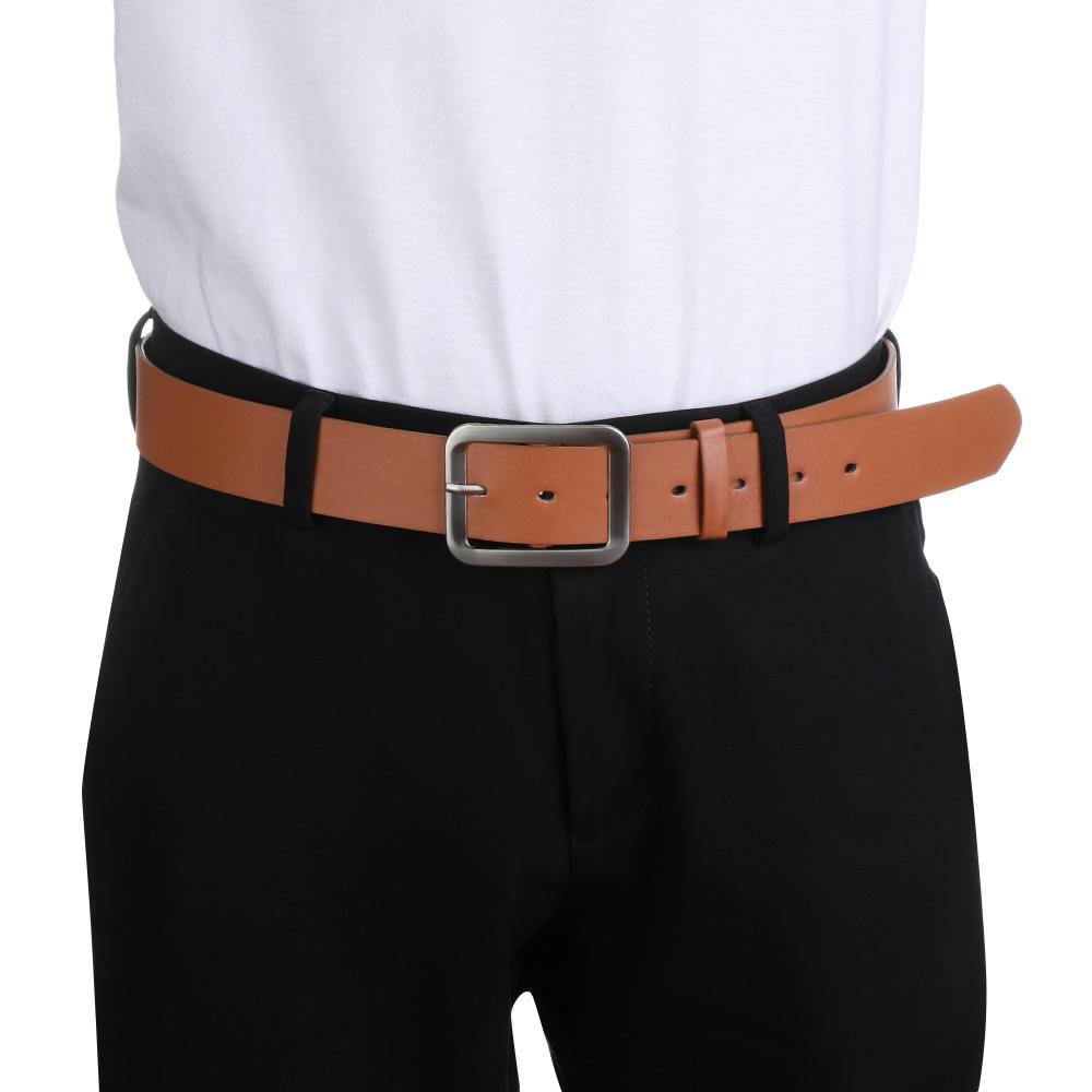 High-Quality Waist Strap Belts Waist Belts Leather Dress Belt Casual Waistband Square Pin Buckle