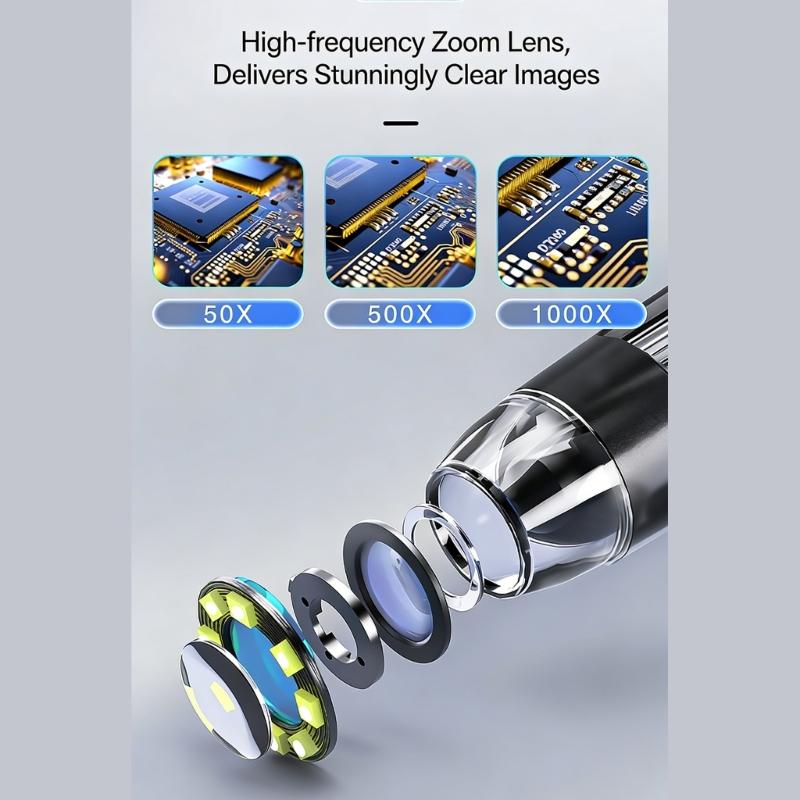 High Quality 1000X Magnification Digital Microscope With 4.3 Size Screen For Accurate Work