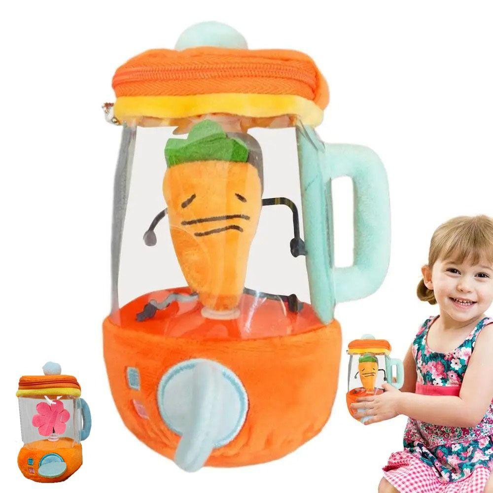 Bag Pendants Carrot Juicer Plush Toy Drawstring Rotating Carrot Juicer Toy Stuffed Plush Toys