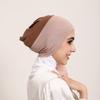 Fashion Double Color Inner Hijab Cap For Women Cotton Jersey Underscarf Hijab Undercap Islam Headscarf Wraps Turban Headband