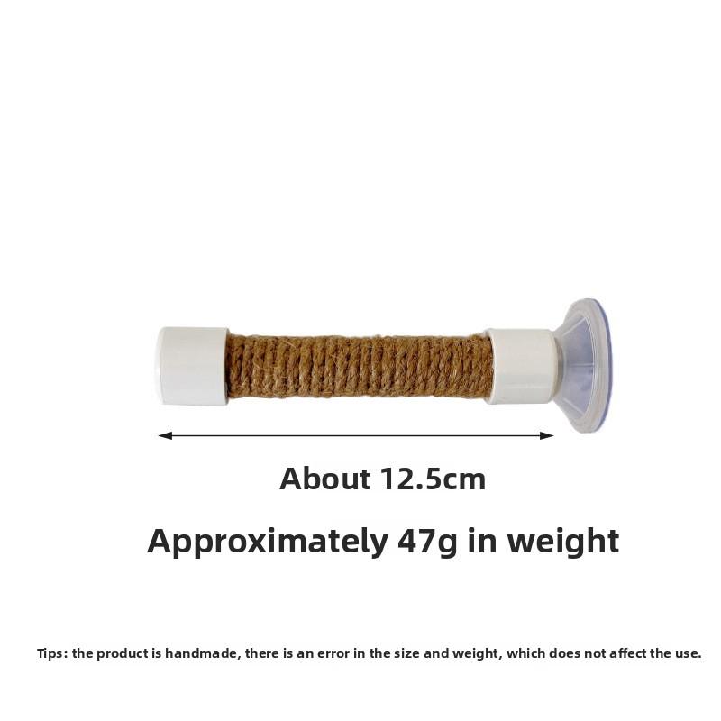 Портативная маленькая присоска, пеньковая веревка, жердочка для попугая, автомобильная интерактивная тренировочная рама, жердочка для птиц «Черный феникс тигровая кожа»