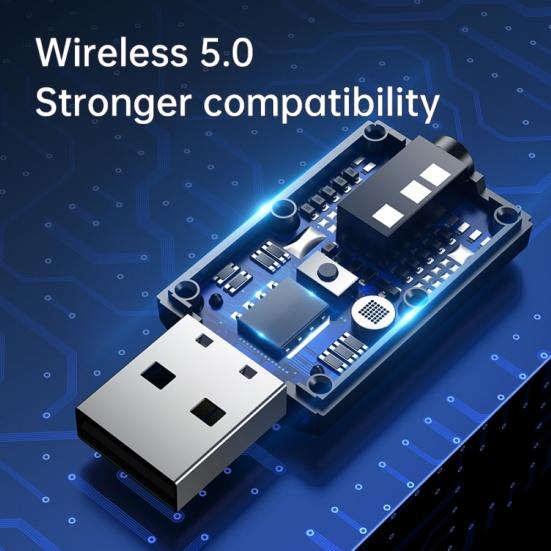 Портативный USB Bluetooth-совместимый 5.0 адаптер Стерео 3,5 мм AUX аудиоприемник-передатчик