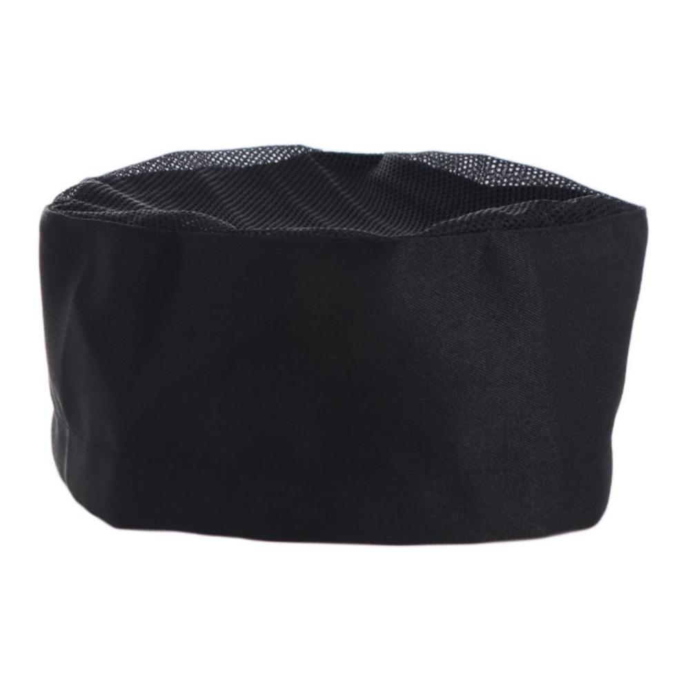 Регулируемый ремешок Поварские кепки с плоским верхом и сеткой Поварской колпак Японская и корейская кухня