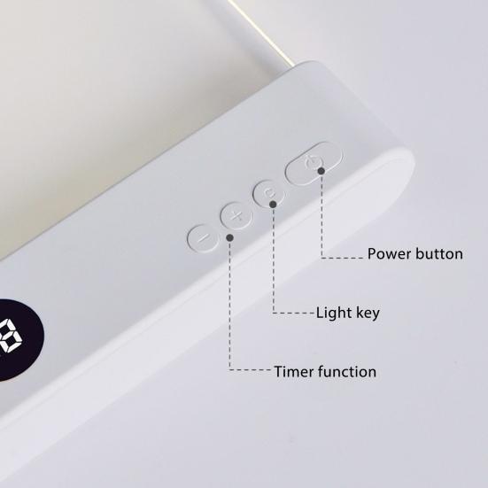 Книжный светильник Перезаряжаемый Прозрачный Светодиодный Плоский Светильник для Чтения Диммируемая Панельная Лампа с 3 Цветами и Таймером Свет на Всю Страницу для Читателей и Любителей Книг