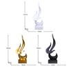Creative Flame Bird Statues Abstract Sculpture Desk Ornament Vintage Gift Study Office Home Interior Arrange Decorative Item