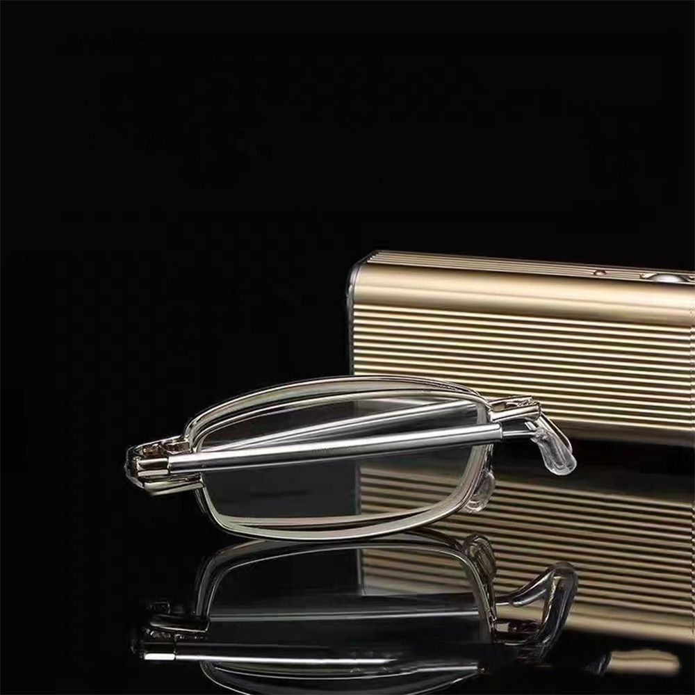 Spring Hinge Readers Small Computer Glasses Trendy Reading Glasses with Case for Women & Men