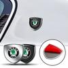 Автостайлинг 3D Мета Эмблема Защиты Двери Автомобиля Наклейка Значок Кузова Автомобиля для Octavia MK2 MK1 2 3 A5 A7 A8 Fabia Karoq Superb Rapid Kamiq
