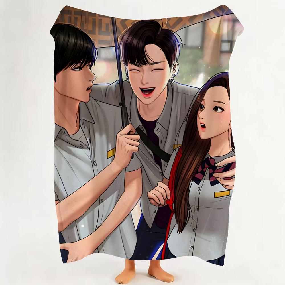 Плед Фланелевый Manhwa T True B Beauty Подходит для Дивана Гостиной Спальни