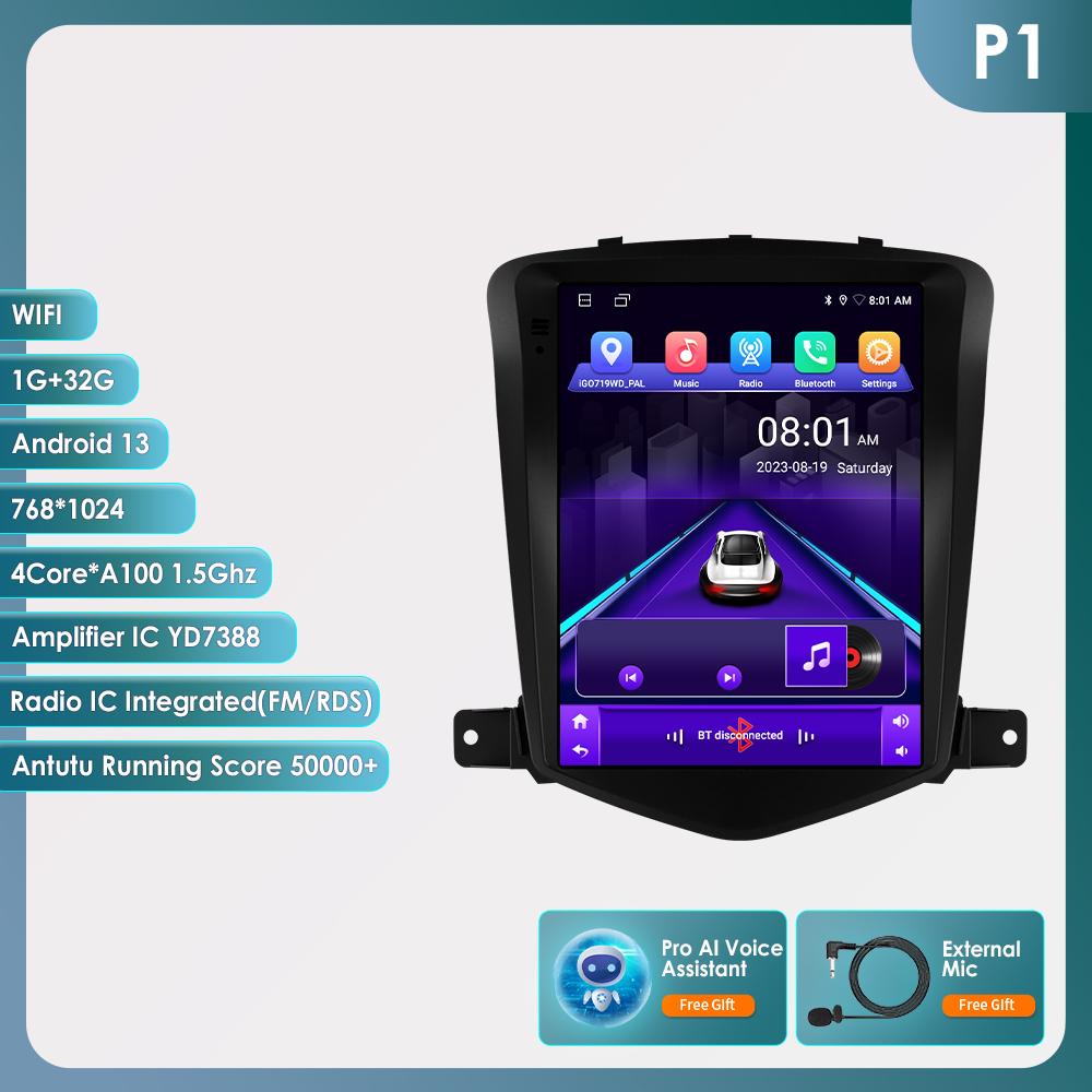 OSSURET Carplay 4G-LTE 7862 DSP 9.7'' 2 Din Android автомобильное радио для Chevrolet Cruze J300 2008 2009 2010 2011 2012 интеллектуальное мультимедиа видео GPS RDS