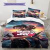 GTA  Pattern Bedding Quilt Set Quilt Cover Pillowcase Home Decoration Birthday Gift (1 * duvet cover + 2 * pillowcase, without core)
