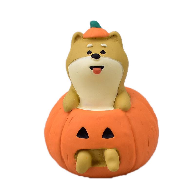 New!Japan Zakka 2023 Halloween Japan Decor Bookshelf Decoration Collectible Home Decor Resin Craft Ornaments Scene Decoration