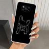 Черно-белый чехол для телефона с французским бульдогом для Xiaomi Poco X5 X6 X7 Pro F7 Ultra M7 Redmi 15 15C 13 13C 12 12C 10 10A 10C 9 9A 9C 9T