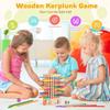 Wooden Montessori Puzzle Board Game With 42 Colorful Sticks For Kids Educational Play