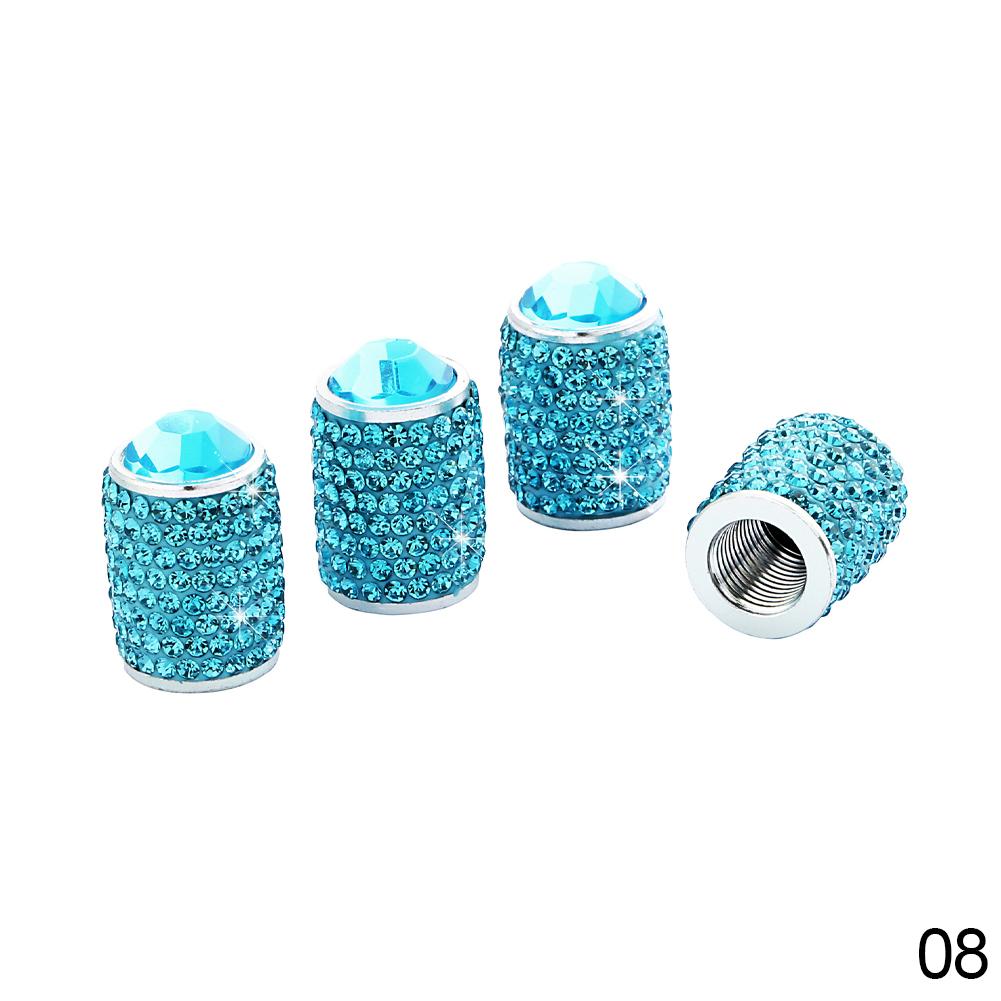 4 шт. длинных стильных алмазных блестящих автомобильных колпачков для колес, воздушных колпачков, пылезащитных колпачков для вентилей шин со стразами, автомобильные аксессуары