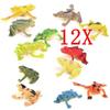Lot 12PCS Colorful Plastic Small Frog Model Figures Kids Educational Toy