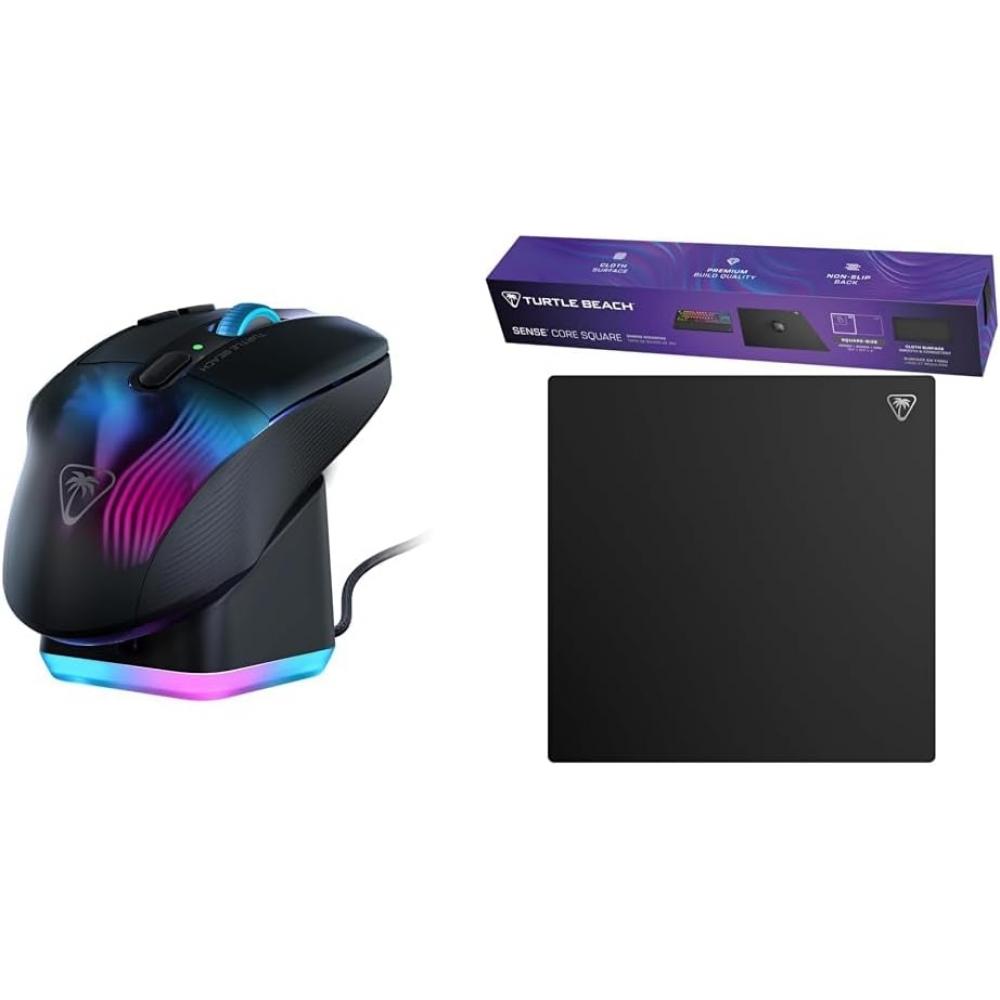 Turtle Beach Gaming Mouse And stAndard Mouse Pad Set + Kone Xp Air Black