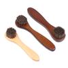 1Pc Shoe Boot Polish Shine Cleaning Dust Removal Durable Shoe Brush Long Wood Handle Bristle Horse Hair Brush