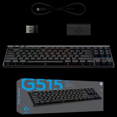 Беспроводная игровая клавиатура Logitech G515 LIGHTSPEED TKL с низким профилем