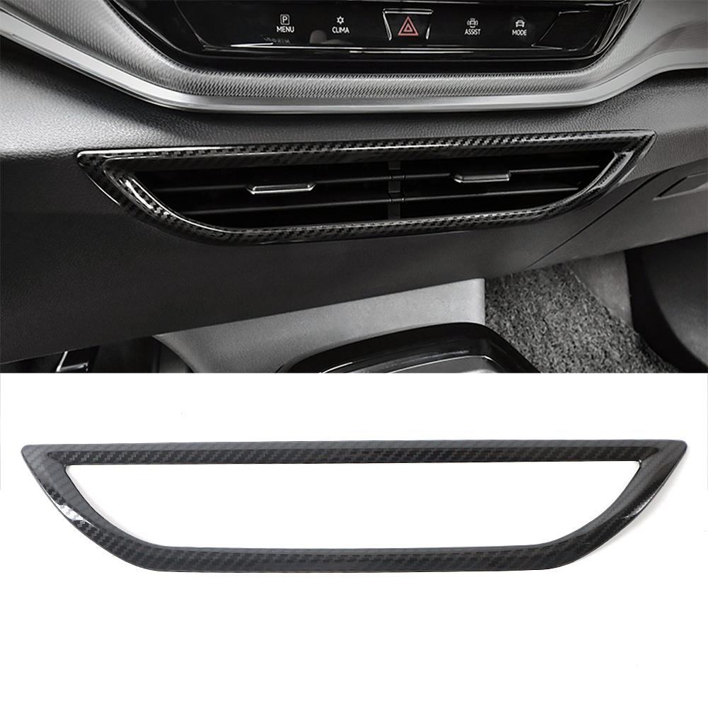 Для Volkswagen VW ID.4 ID4 2022 2023 внутренняя часть автомобиля ремонт центральной консоли отделка из углеродного волокна нержавеющая сталь
