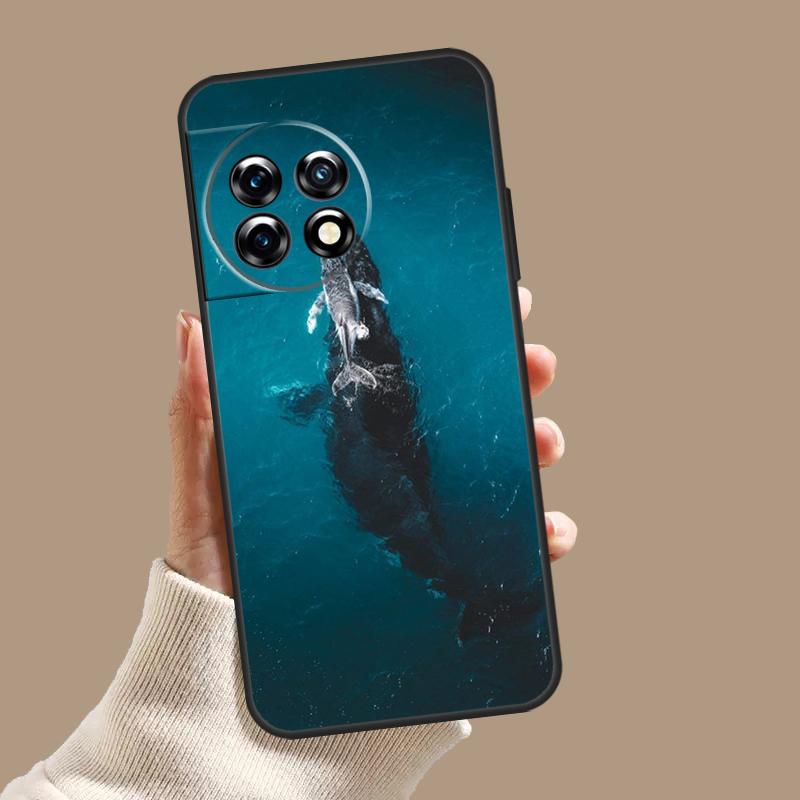 Ocean Whale Shark Swimming Case For OnePlus 10T 8T 9R 10R 12R OnePlus 12 11 9 10 Pro Nord 2 CE 3 Lite N10 N20 N30 Cover
