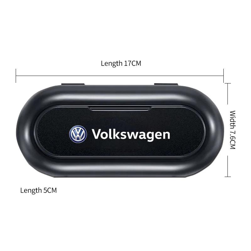 Для автомобиля Volkswagen Козырек Футляр для солнцезащитных очков Держатель для очков Автомобильный футляр для очков С для VW Volkswagen Jetta MK5 Golf Passat 601 171 Ca