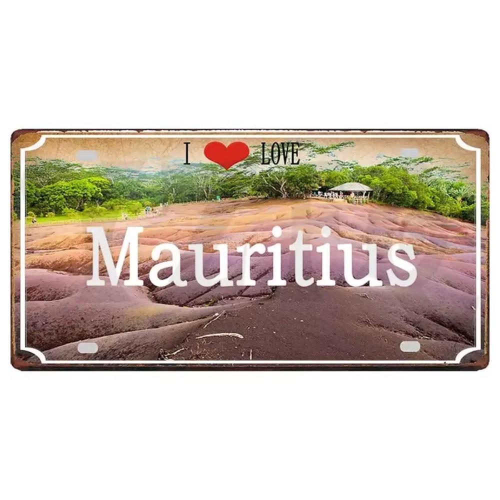 Flag Metal Retro Signs with Aesthetic Appeal Ideal Travel Souvenirs To Beautify Wall Decoration In Home Showcasing Vintage Style