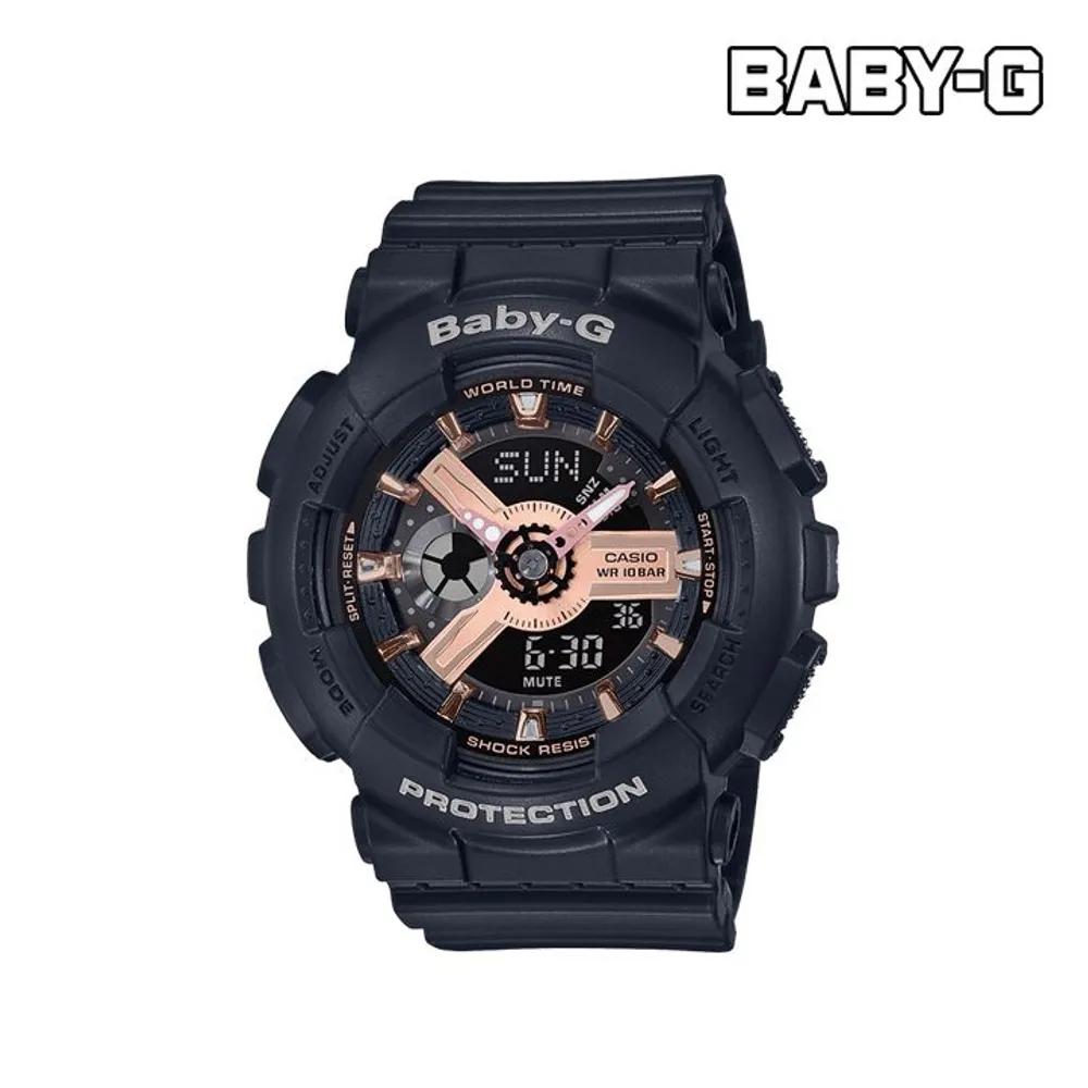 Big Face BA-110 Series Rose Gold Black BA-110RG-1ADR G-SHOCK Women's Watch