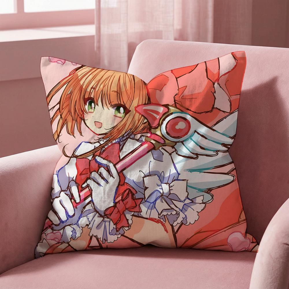 Чехол для подушки ANIME C-Cardcaptor Sakura, многоцелевой чехол для подушки для дома и автомобиля - Двусторонний, мягкий и прочный для ежедневного использования