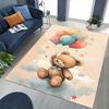 1pc Teddy Bear Balloons Chair Mat - Anime Cartoon Design, Non-Slip Carpet for Office Chairs, Suitable for All Seasons, Perfect Gift for Holidays and H