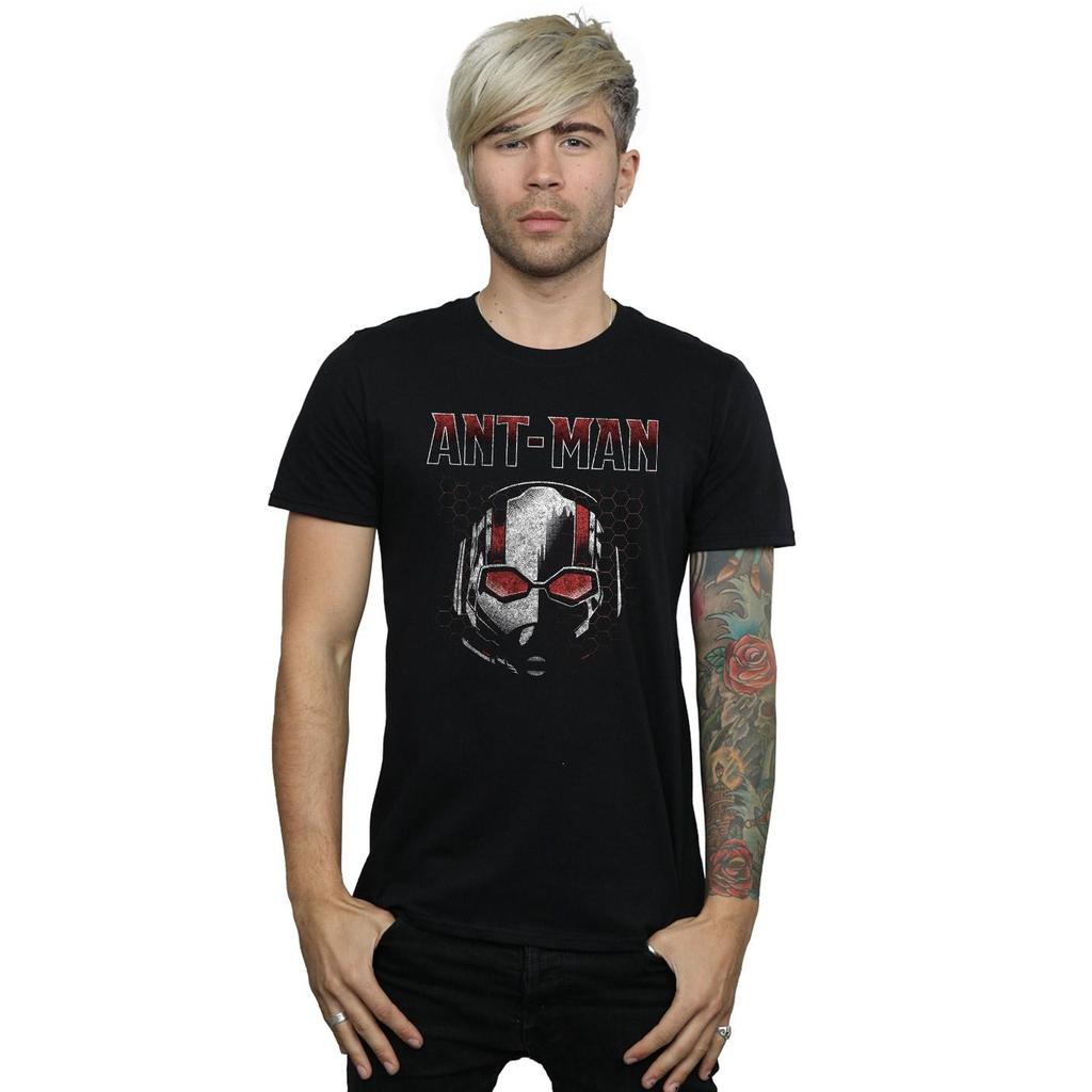 Marvel Mens Ant-Man And The Wasp Scott Mask Hexagon T-Shirt