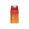 China 3x3 Replica National Team Breathable Loose-Fit Gradient Basketball Vest Unisex Tops Red 1364595-625