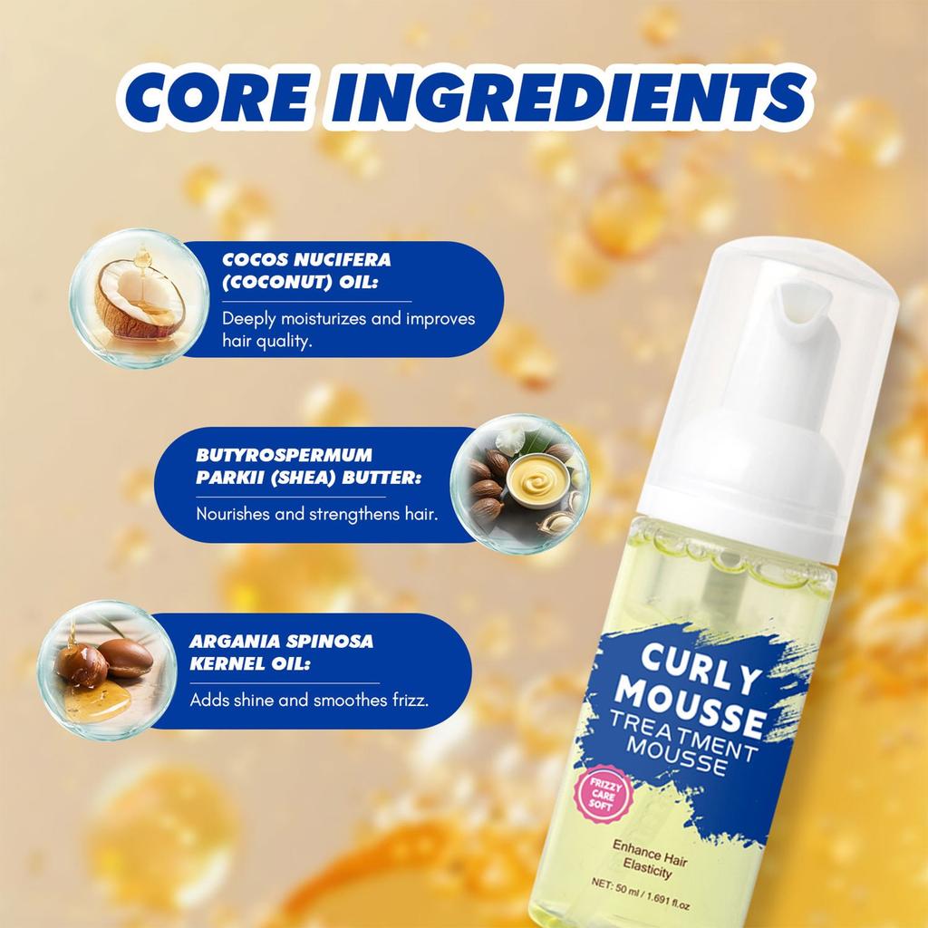 Curl Styling, Curl Hair Retention Elasticity Curl Cream For Wavy Hair Elastic, Moisturizing Set Hair Conditioning,50ML