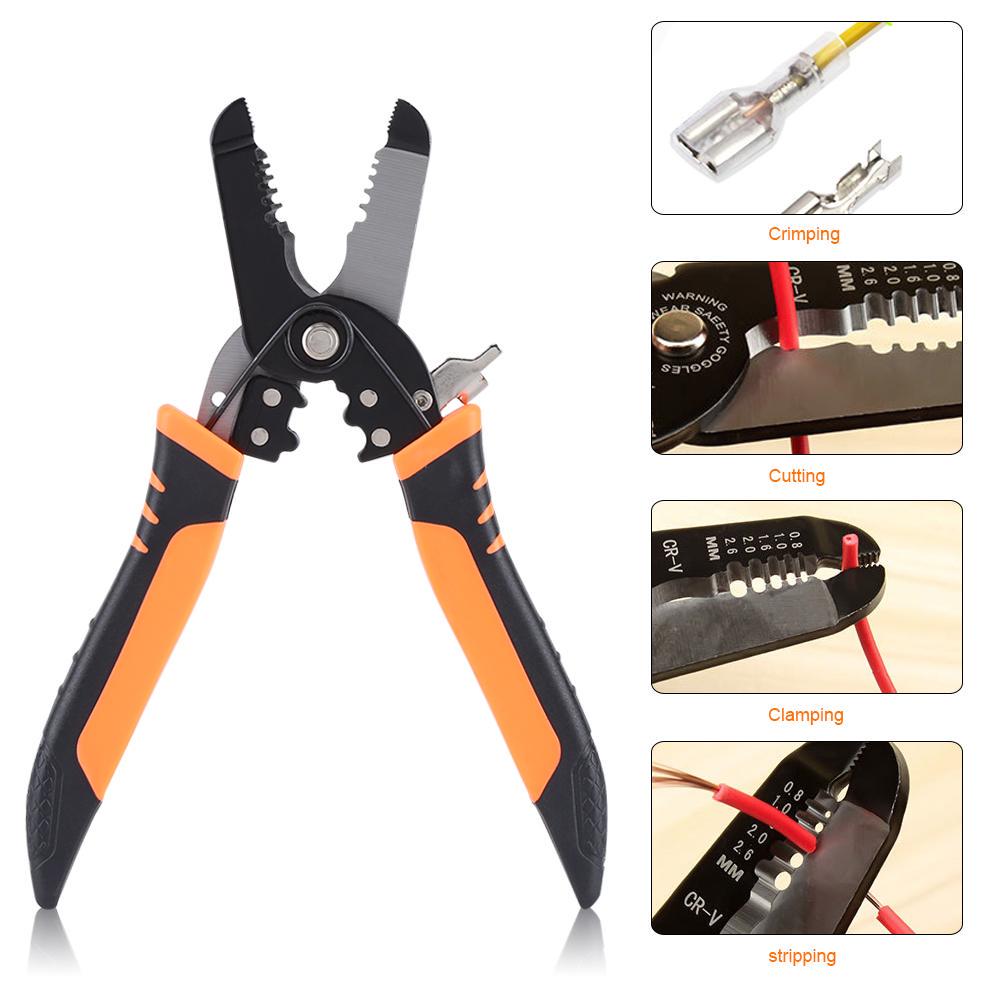 Electrician Wire Crimping Cutting Stripping Stripper Plier