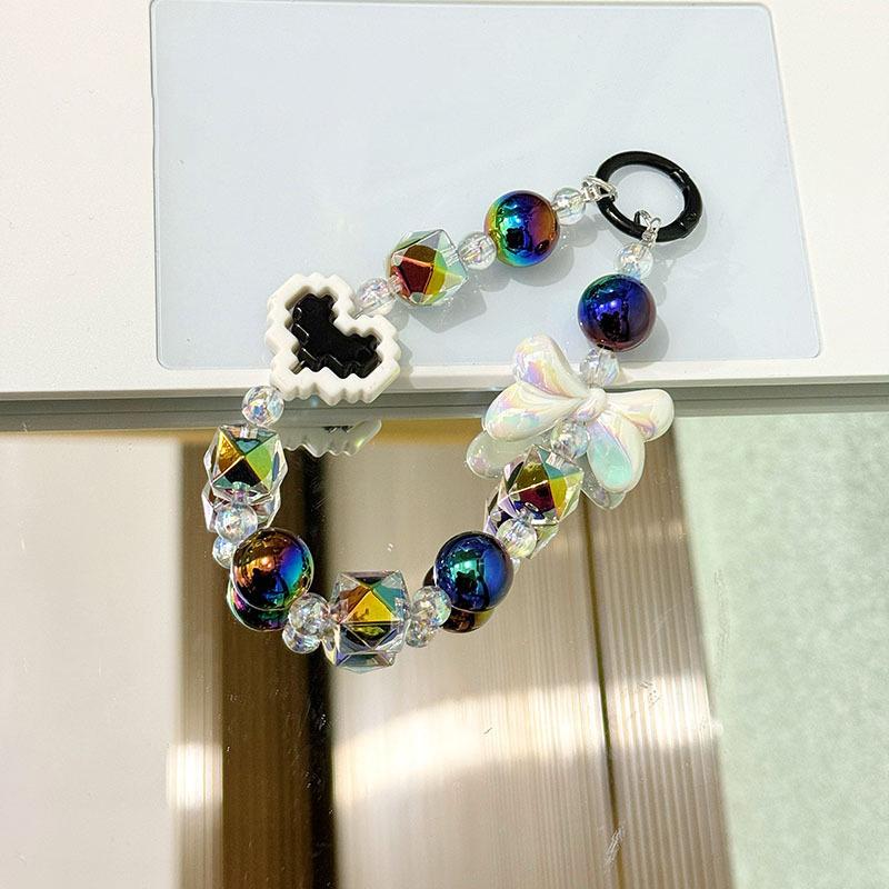 Бабочка бант сердце бусины телефон цепочка кулон для iPhone для Samsung Huawei Xiaomi телефон ремешок веревка сумка украшение