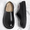 Fashion Summer Slip On Half Shoes for Men Handmade Leather Slippers Breathable Comfy Casual Loafers Moccasins Simple Casual Muller Shoes