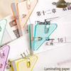 Pengyi Transparent Triangle Folder Clips - Organize Test Papers & Files