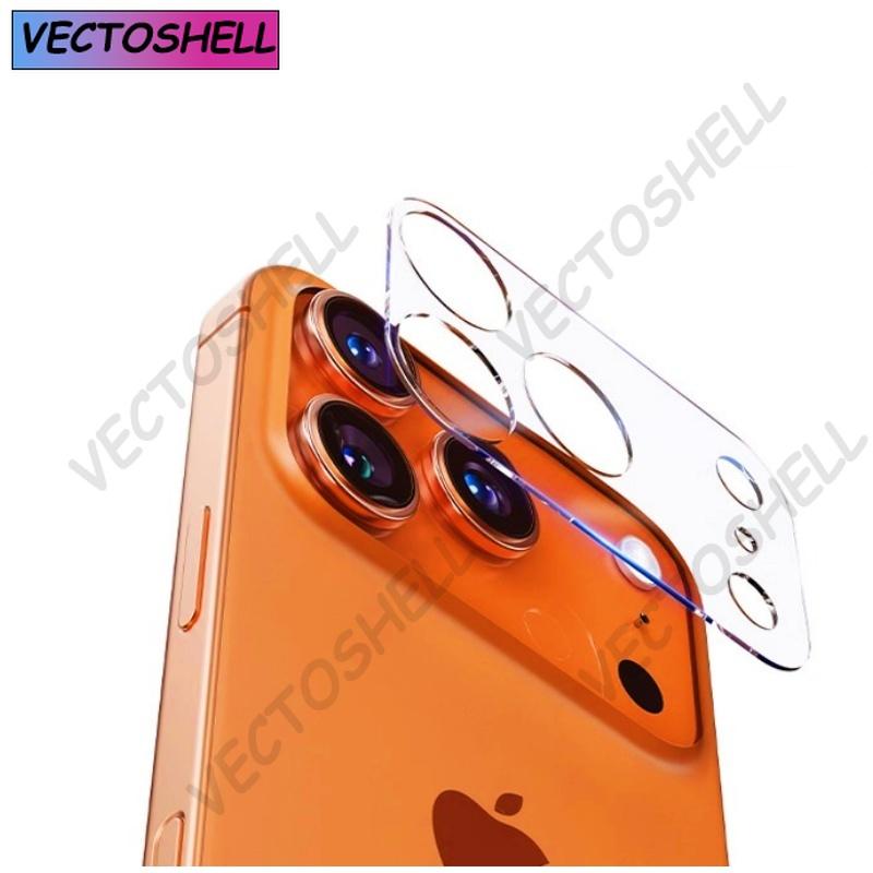 2 шт. Матовое стекло для объектива камеры для iPhone 17 Pro Max Air Матовый задний протектор Реальная текстура голого металла Полая крышка объектива