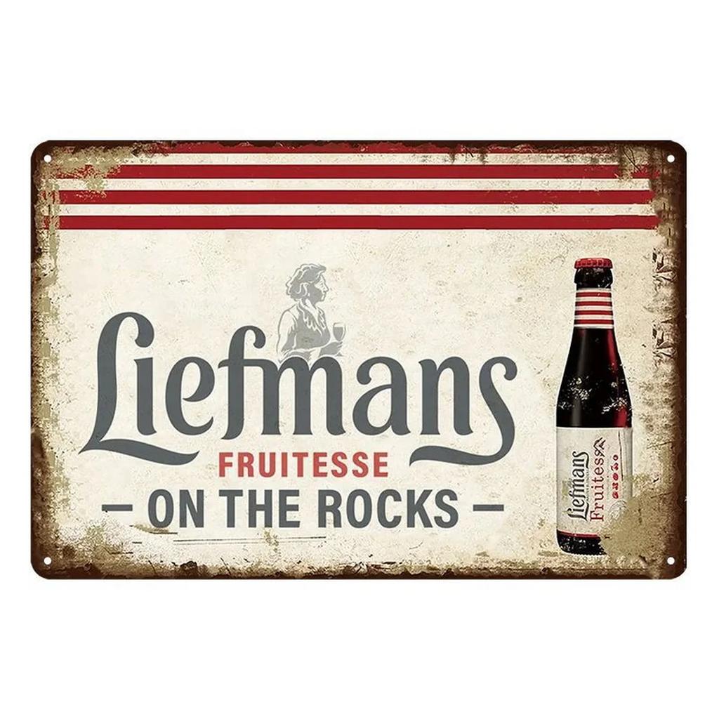 Vintage Rum Chouffe Metal Signs Plaque Plate Retro Wall Art Posters for Man Cave Bar Pub Clubs Cafe Iron Painting Decoration