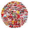 100 New Styles of Firefighter Graffiti Stickers Skateboard Suitcase Decoration Stickers Waterproof Creative Children's Cartoon Stickers