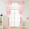 Современные шторы для дома Тюльпан Цветок Прозрачная вуаль Тюль Для Спальни Гостиной Балкона Кухни Оконные шторы Домашний Текстиль