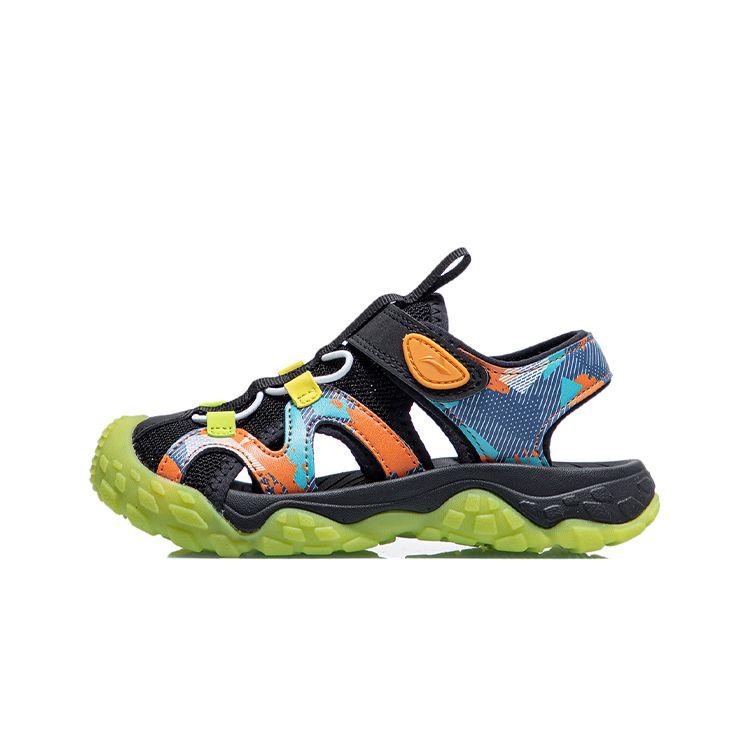 Li Ning Comfortable Kids Sandals Blue Camouflage Kids Sandals YKKR012-3