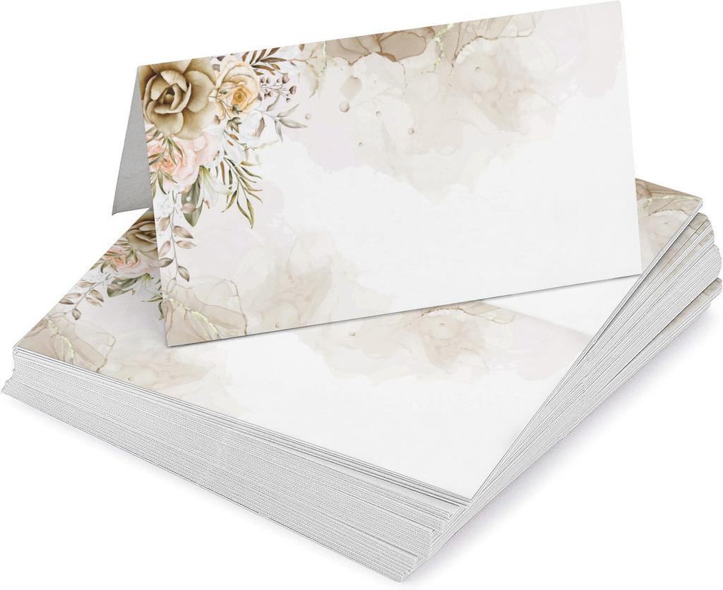 Inkdotpot Упаковка из 24 печатных палаточных столиков, карточки с местами для сервировки стола на свадьбу, именные карточки для сопровождения свадьбы на День Благодарения