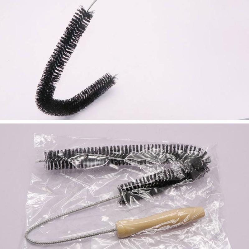 Черная удлиненная гибкая щетка для чистки вентиляционного отверстия сушилки стиральной машины