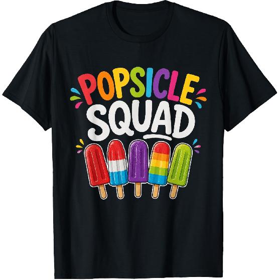 Popsicle Squad Cute Summer Popsicle Lover Family Vacation T-Shirt