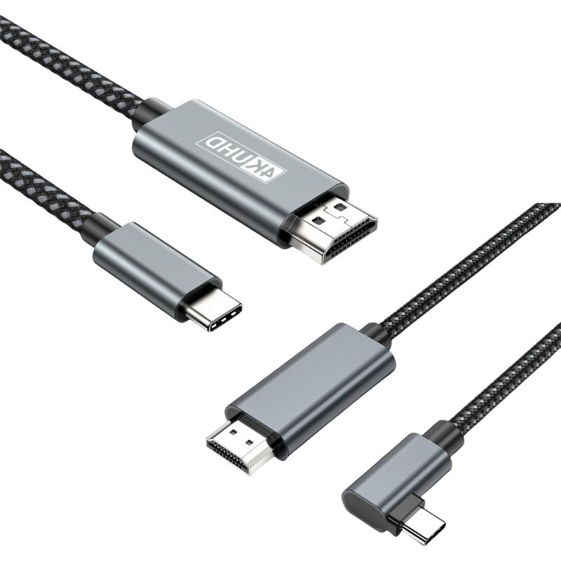 Кабель 4K HDTV Тип C USB-C к HDTV Для потоковой передачи высокой четкости и презентаций Широкая совместимость