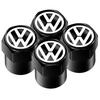 VW Hub Caps Tire Valve Stem Cap+Keychain Set Dustproof And Practical For Volkswagen GOLF Polo Tiguan VW GTI PASSAT