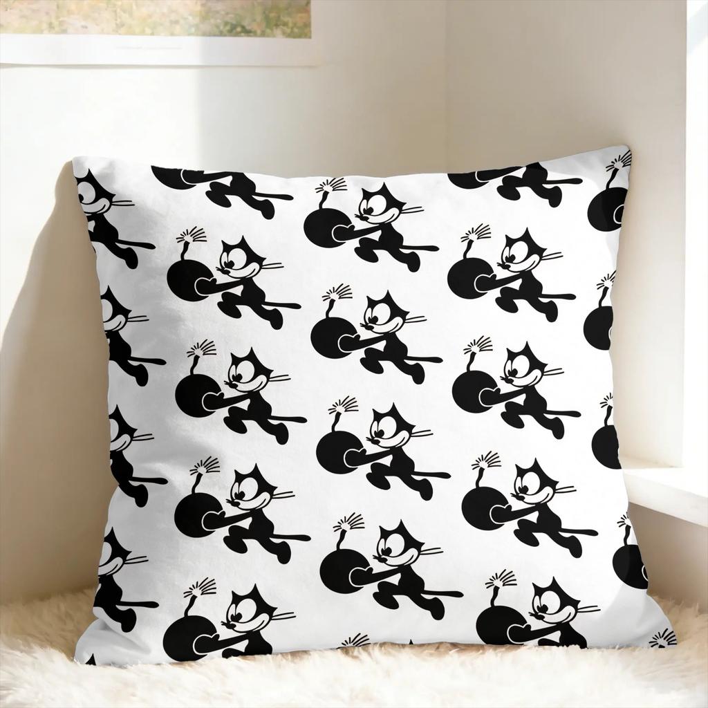 Cartoon FFelix The Cat Pillowcases Funny Pillow Case For Wedding Party Home Decor Soft Pillow Cover