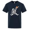 Spaceman Dunk T Shirt UnisexCotton Eco Tee Clothes Tshirts Oversize Breathable Loose Short Sleeve Hip Hop Comfortable Tops
